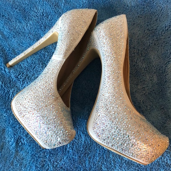 Charlotte Russe Sparkly Heels - Picture 3 of 4